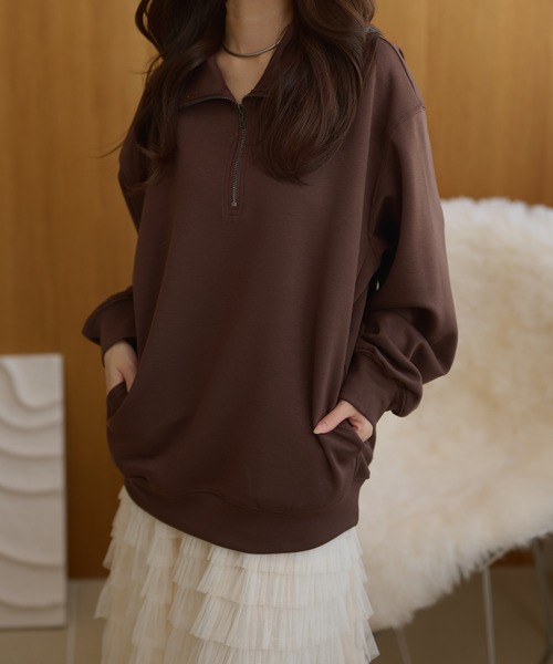 ドゥーズィエムクラス 19AW 製品染め スウェット トレーナー 長袖 茶 DEUXIEME CLASSE（トレーナー/スウェット）のフリマアイテム一覧