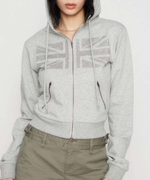 LAGUA GEM（ラグアジェム） パーカー UNION JACK フーディ レディース