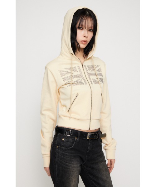 LAGUA GEM（ラグアジェム） パーカー UNION JACK フーディ レディース