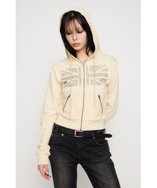 LAGUA GEM（ラグアジェム） パーカー UNION JACK フーディ レディース