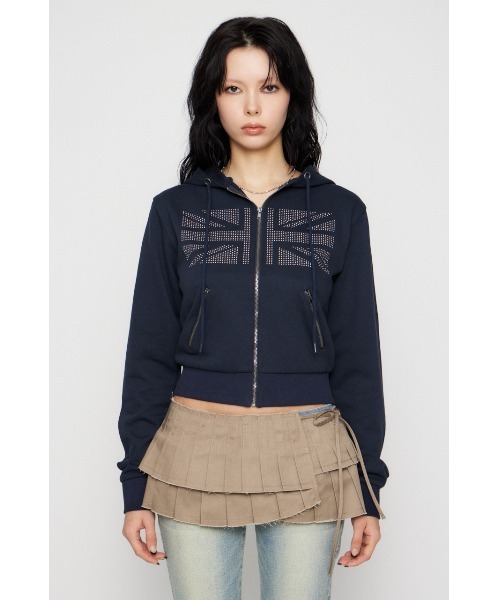 LAGUA GEM（ラグアジェム） パーカー UNION JACK フーディ レディース