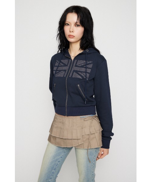 LAGUA GEM（ラグアジェム） パーカー UNION JACK フーディ レディース