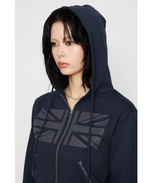 LAGUA GEM（ラグアジェム） パーカー UNION JACK フーディ レディース