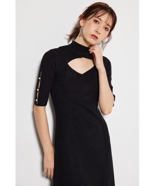 「rienda」 ニットワンピース FREE ブルー レディース_画像4