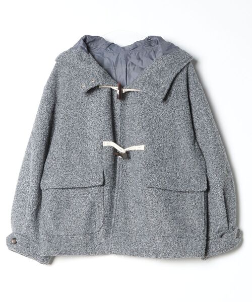 moment+ ダッフルコート M チャコールグレー レディース : ZOZOTOWN