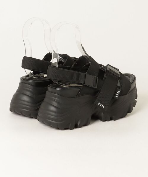 「STEVE MADDEN」 ヒールサンダル 25cm ブラック レディース_画像2