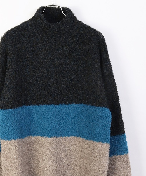 「WESTSEA」 長袖ニット M ブラック系その他 メンズ_画像9