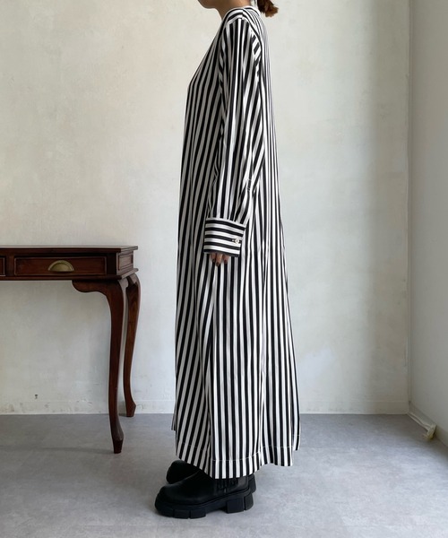 「DouDou」 長袖ワンピース FREE ブラック レディース_画像8