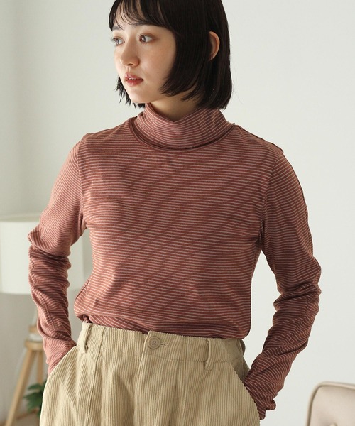 「Crisp」 長袖カットソー FREE グリーン レディース_画像3