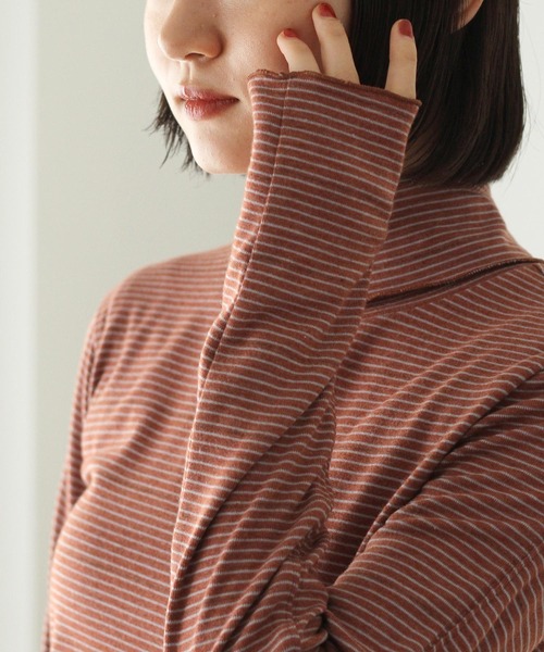 「Crisp」 長袖カットソー FREE グリーン レディース_画像8