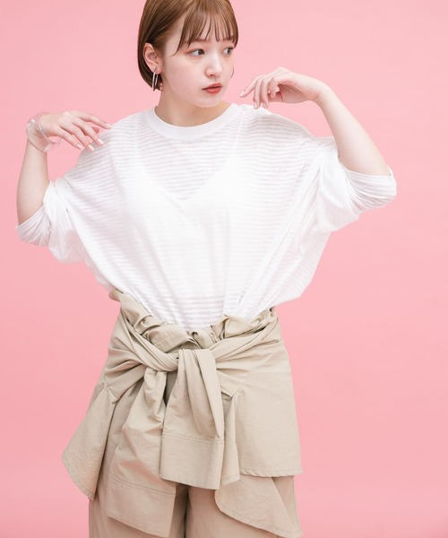 「KBF」 長袖カットソー ONE イエロー系その他 レディース_画像2