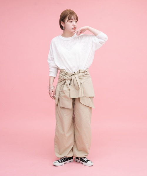 「KBF」 長袖カットソー ONE イエロー系その他 レディース_画像4