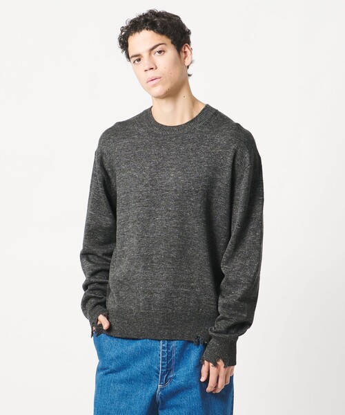 LOEFF（ロエフ） ニット セーター 「LOEFF」ダメージ ニット プル