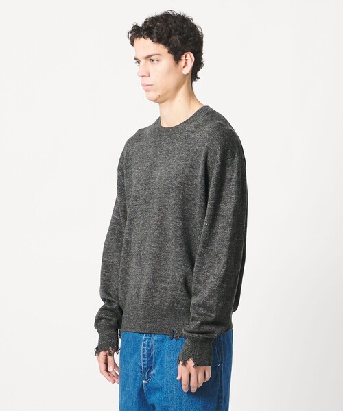 LOEFF（ロエフ） ニット セーター 「LOEFF」ダメージ ニット プル