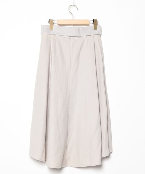 「B ability」 フレアスカート 38 グレー レディース_画像2