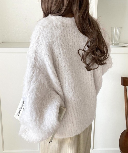 「classicalelf」 カーディガン MEDIUM グレイッシュベージュ レディース_画像3