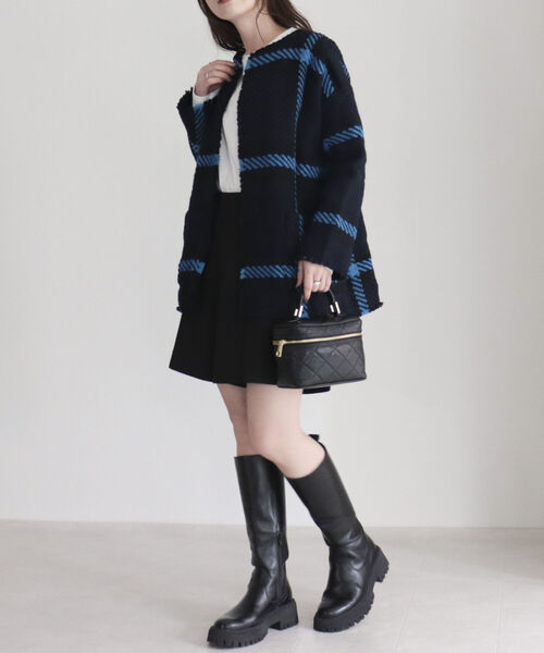 「John branigan」 ノーカラージャケット FREE グリーン系その他 レディース_画像3