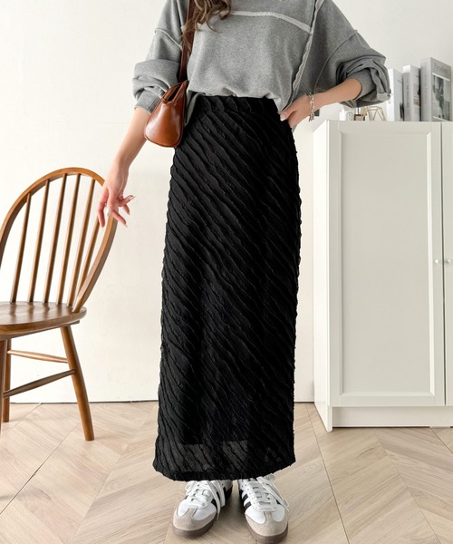 「classicalelf」 ロングスカート X-LARGE ブラック レディース_画像2