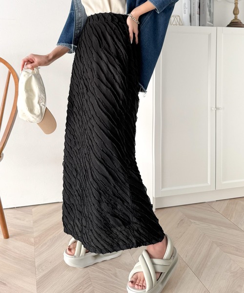 「classicalelf」 ロングスカート X-LARGE ブラック レディース_画像3