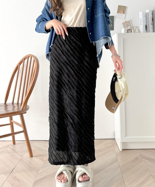 「classicalelf」 ロングスカート X-LARGE ブラック レディース_画像4