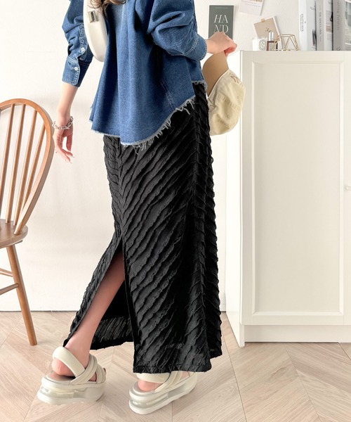 「classicalelf」 ロングスカート X-LARGE ブラック レディース_画像5