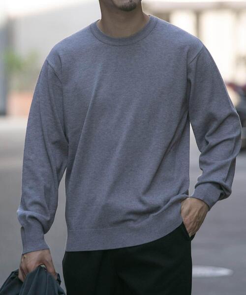 「URBAN RESEARCH ROSSO MEN」 長袖ニット MEDIUM グレー メンズ_画像2