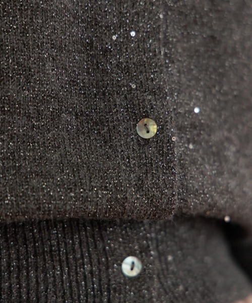 「flower」 ニットカーディガン FREE グレー レディース_画像9