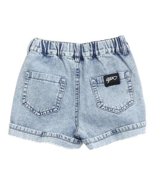 ANAP kids（アナップキッズ） パンツ ハートバックルデニムショート