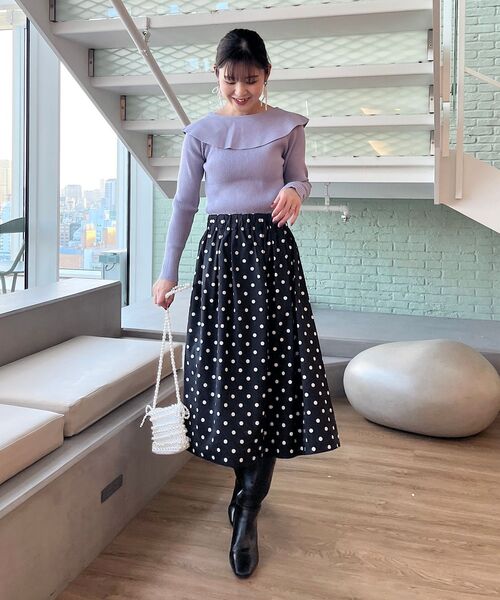 「couture brooch」 スカート 38 チャコール レディース_画像3