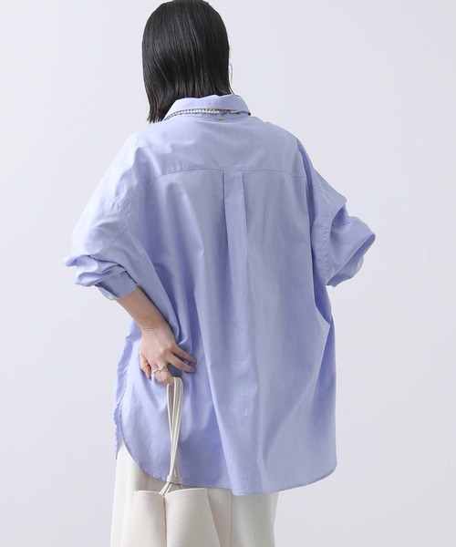 「Gready Brilliant」 「AuieF」長袖シャツ 38 ブルー レディース_画像2