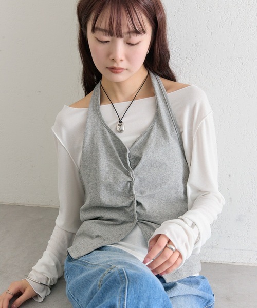mystic（ミスティック） tシャツ ホルタービスチェセットロンT