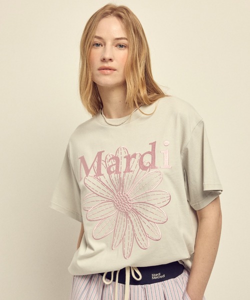 tシャツ 「日本限定カラー」TSHIRT FLOWERMARDI NEEDLEWORK / Tシャツ フラワーマルディ ニードル ワーク レディースの画像