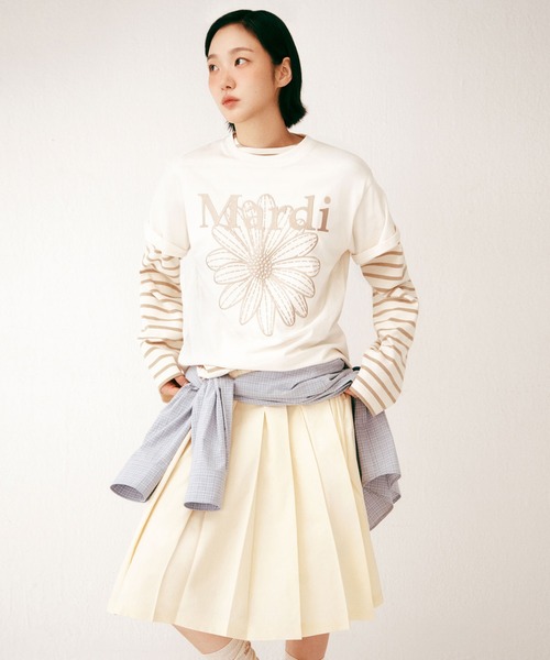 tシャツ 「日本限定カラー」TSHIRT FLOWERMARDI NEEDLEWORK / Tシャツ フラワーマルディ ニードル ワーク レディースの画像