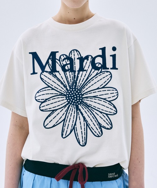 Mardi Mercredi ラガーシャツ ホワイト/ネイビー 新品 Mardi Mercredi（マルディメクルディ） tシャツ 半袖 「日本限定カラー