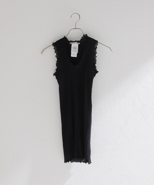 「IENA LA BOUCLE」 「SEAMLESS BASIC.」ノースリーブトップス FREE ベージュ レディース_画像3