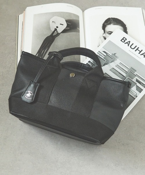 「BEVERLY HILLS POLO CLUB」 ハンドバッグ FREE グレー レディース_画像3