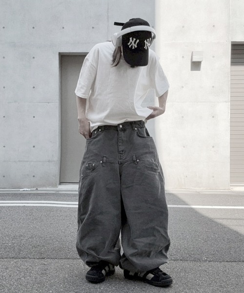 YACA（ヤーカ） ワイドパンツ チノパン Loose Denim Pigment PT/ルーズ