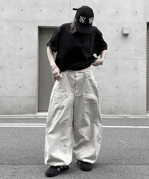 YACA（ヤーカ） ワイドパンツ チノパン Loose Denim Pigment PT/ルーズ