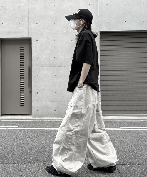 YACA（ヤーカ） ワイドパンツ チノパン Loose Denim Pigment PT/ルーズ