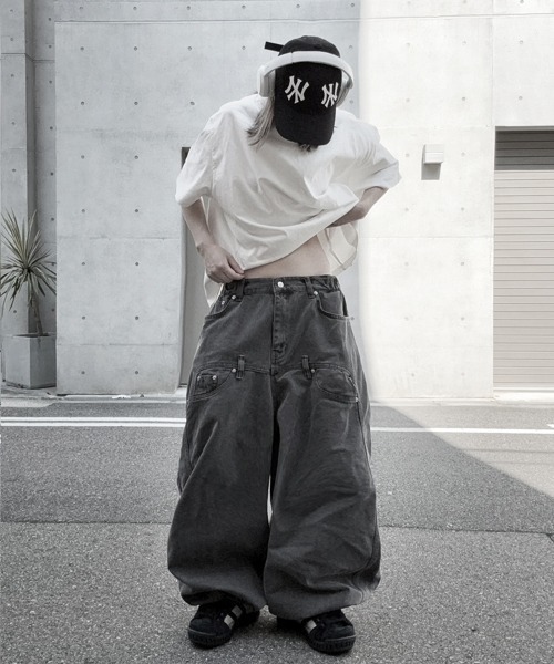 YACA（ヤーカ） ワイドパンツ チノパン Loose Denim Pigment PT/ルーズ