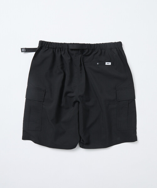 blackmeans ワイドカーゴショーツ 黒 4 FREAK'S STORE（フリークスストア） カーゴパンツ 「UVカット・接触冷