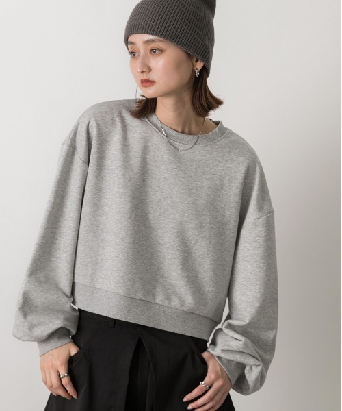 「ad thie」 スウェットカットソー FREE アイボリー レディース_画像2