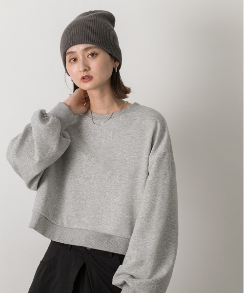 「ad thie」 スウェットカットソー FREE アイボリー レディース_画像3