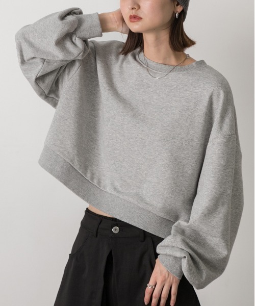 「ad thie」 スウェットカットソー FREE アイボリー レディース_画像5