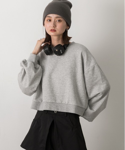 「ad thie」 スウェットカットソー FREE アイボリー レディース_画像7