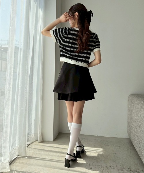 「one after another NICE CLAUP」 キュロット MEDIUM 杢グレー レディース_画像5