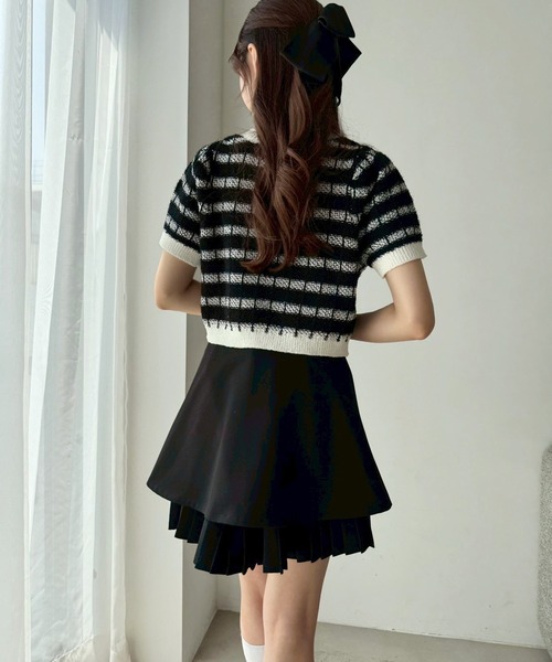 「one after another NICE CLAUP」 キュロット MEDIUM 杢グレー レディース_画像6