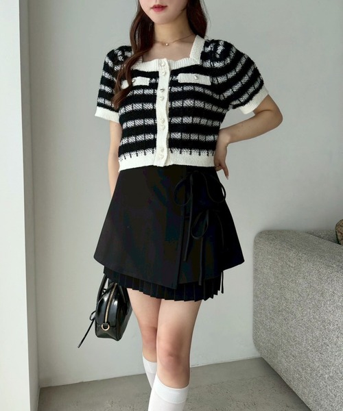 「one after another NICE CLAUP」 キュロット MEDIUM 杢グレー レディース_画像9