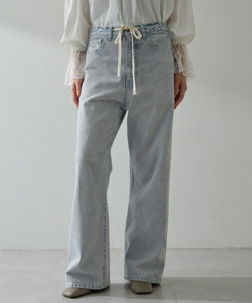 「Whim Gazette」 デニムパンツ 36 ブルー レディース_画像3