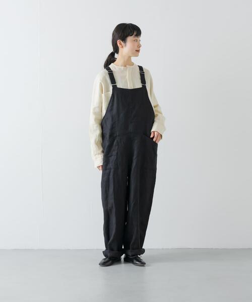 かぐれ サロペット オーバーオール リネンバッククロスサロペット